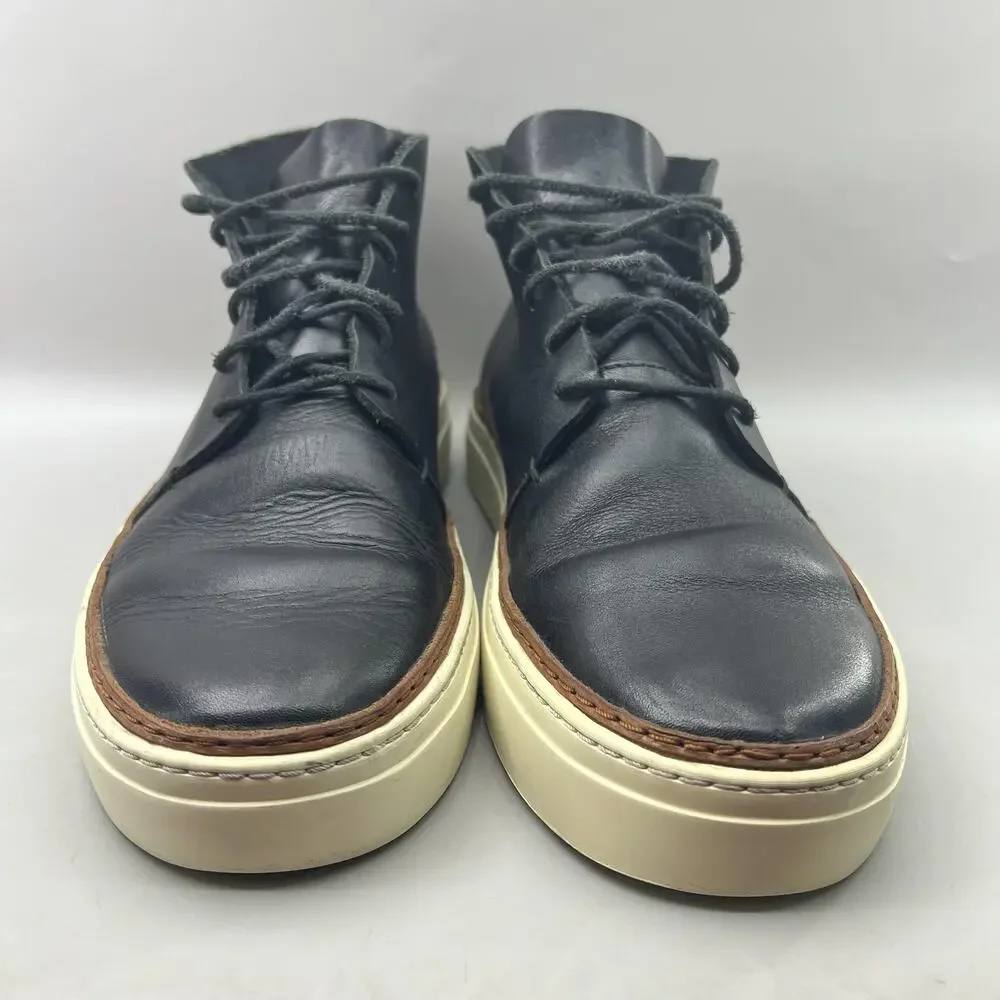 COS Chukka Boots Men Size 11.5 Black Leather Ankle Casual Comfort Lace Shoes